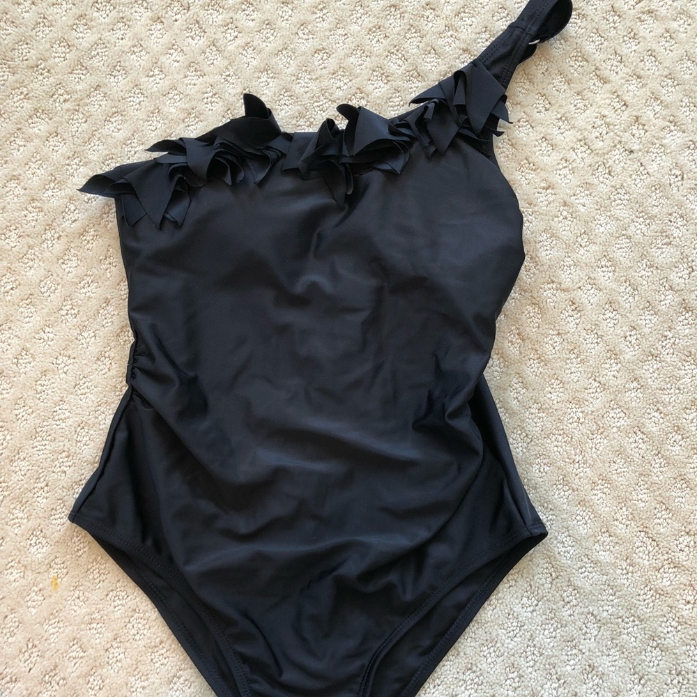 New Black One Piece Bathing Suit